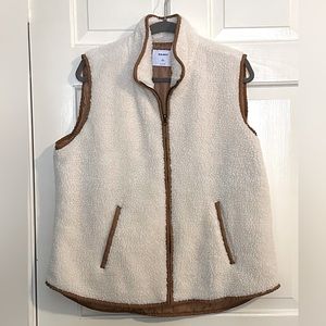 Sherpa fleece vest, Worn only twice, Great condition